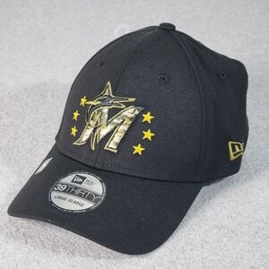 Miami Marlins MLB Armed Forces Day Hat Men L/XL  Black/Camo New Era 39THIRTY Cap